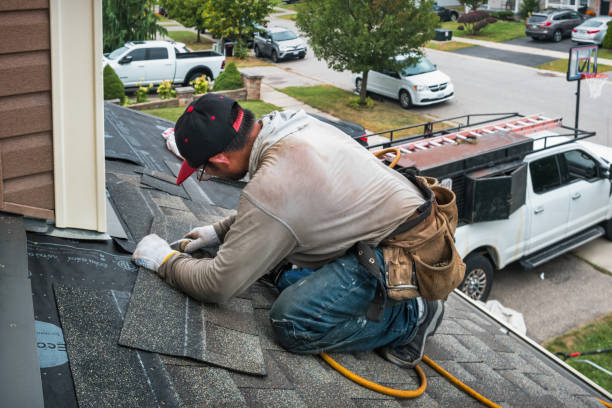 Professional Roofing technician working in Pine Hill, NY